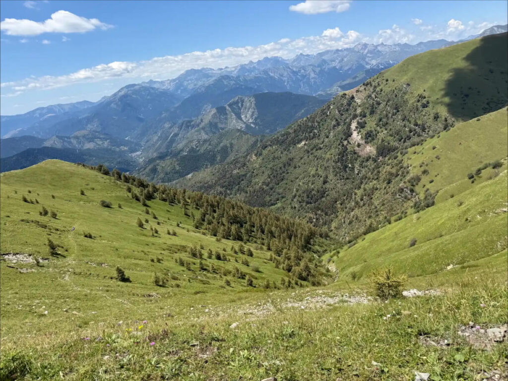 Ausblick auf unserer Offroad-Tour durch die italienischen Seealpen